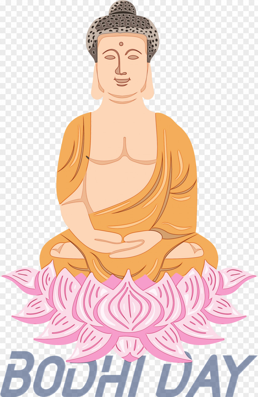 Gautama Buddha Meditation Sitting Kneeling Zen PNG