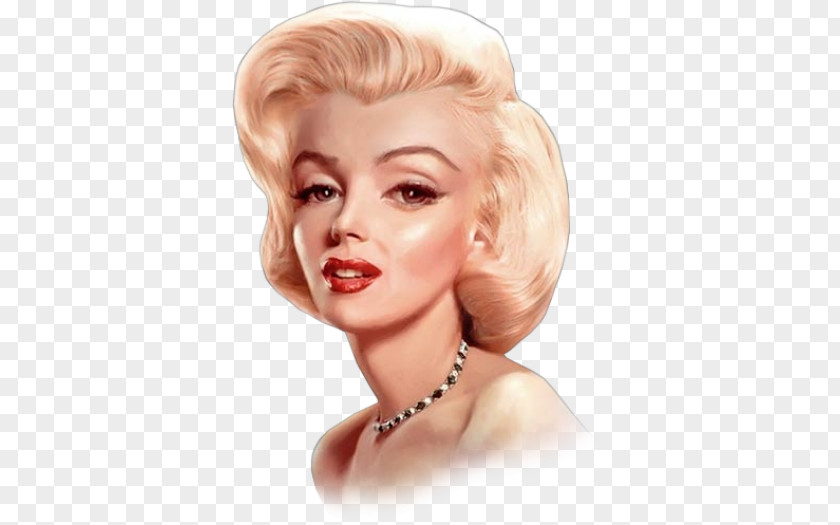 Marilyn Monroe Blond Canvas Print Model Image PNG