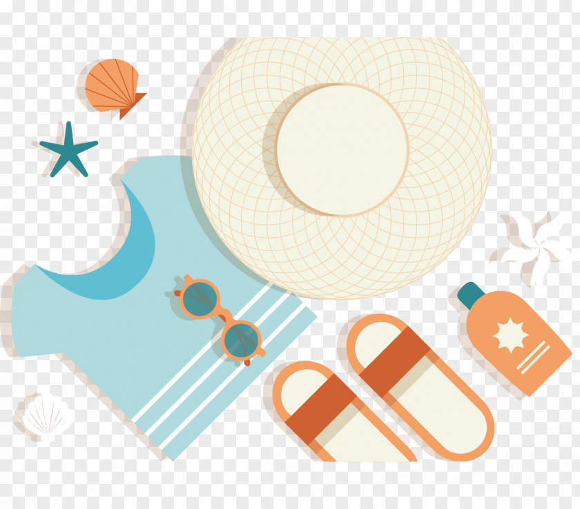 Vector Hat Beach Summer Vacation PNG