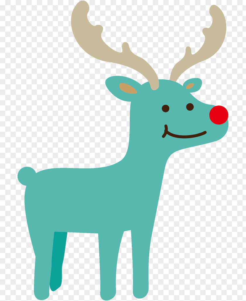 Wildlife Sticker Reindeer Christmas PNG