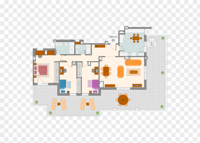 Albatross Drawing Property Floor Plan Schematic PNG