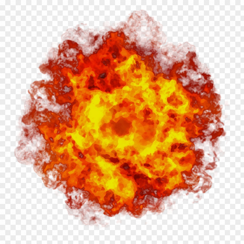 Explosion Orange Cartoon PNG