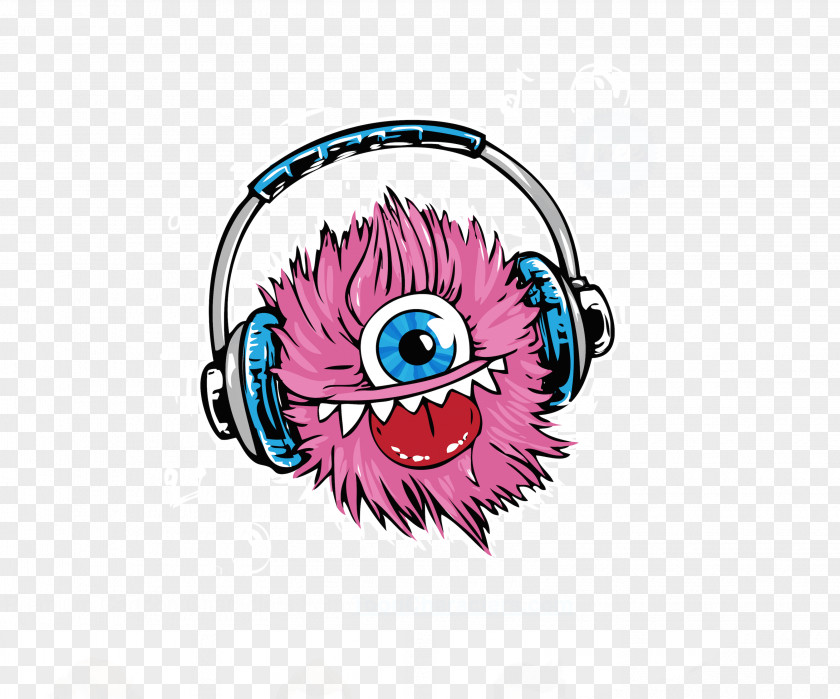 Pink Hair Monster Ball Cookie Frankensteins Cartoon PNG