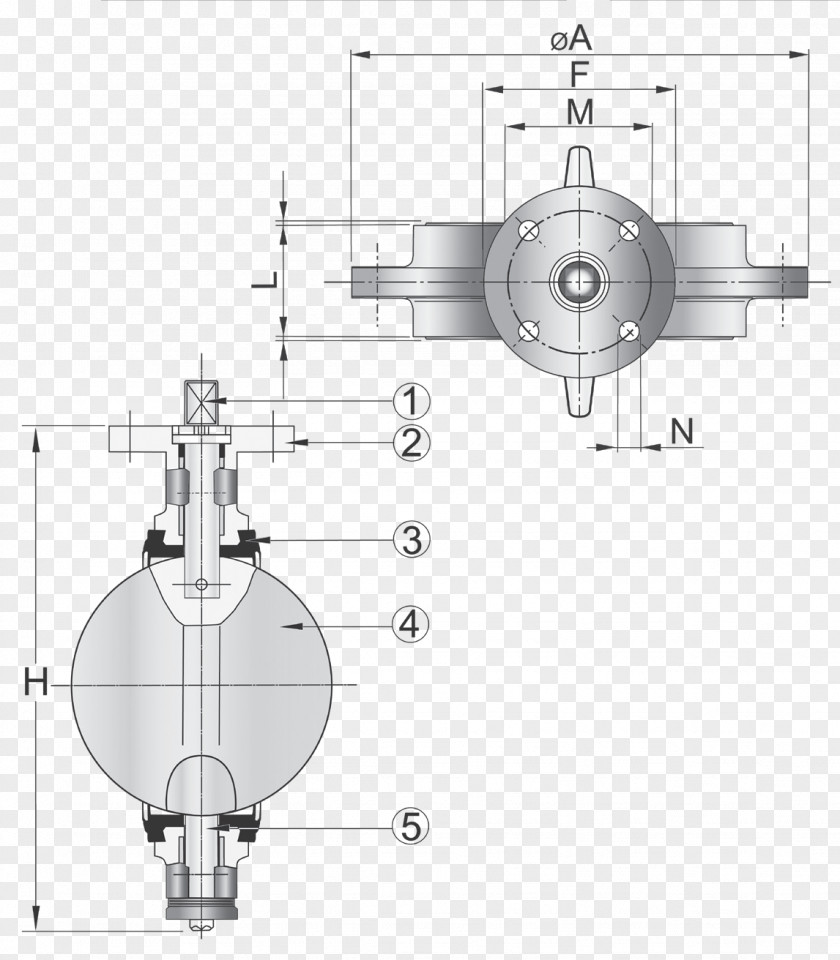 Butterfly Valve Technology Engineering PNG