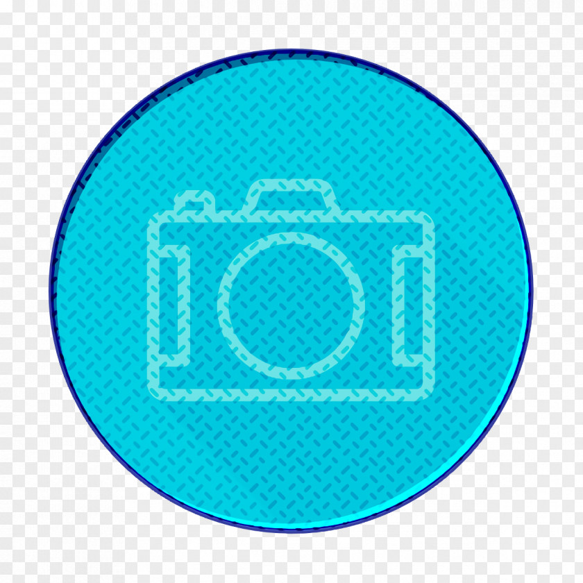 Electric Blue Teal Online Icon Photo Social Market PNG