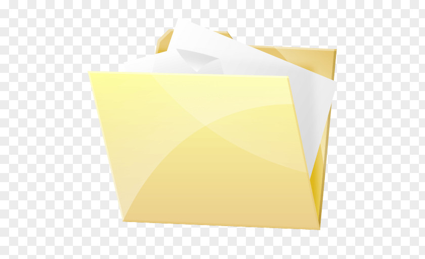 Folder Image Paper Angle Square Yellow PNG