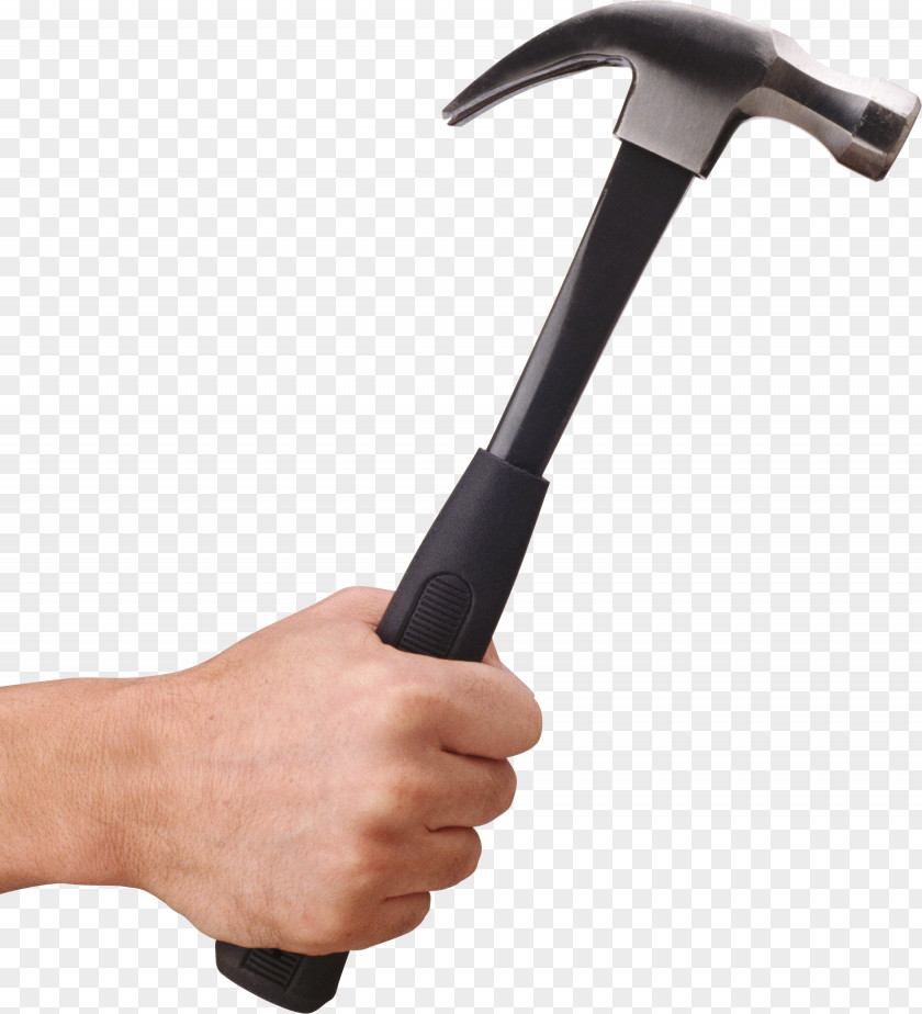 Hammer In Hand Image Handle Tool PNG