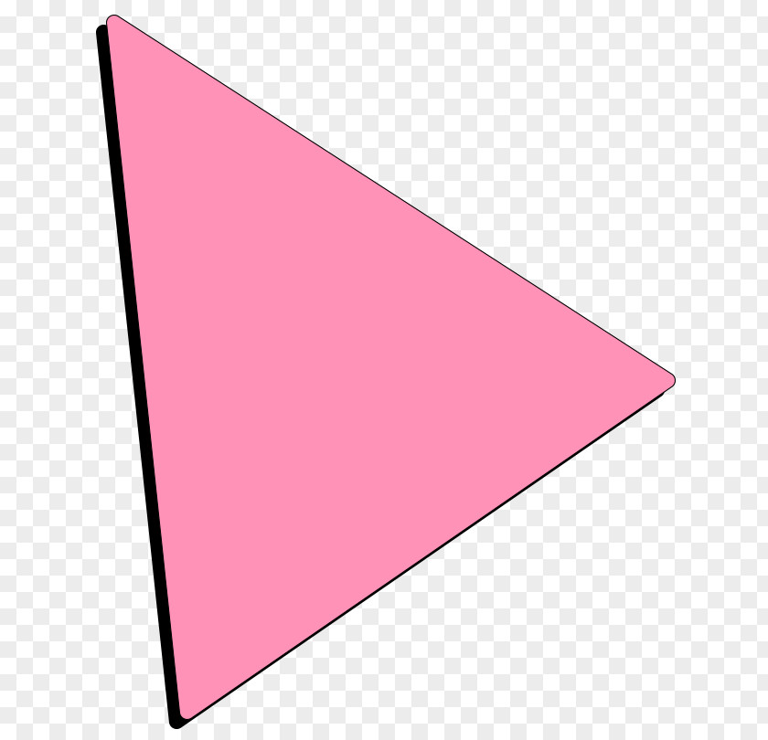 Triangle Point Pink M Font PNG