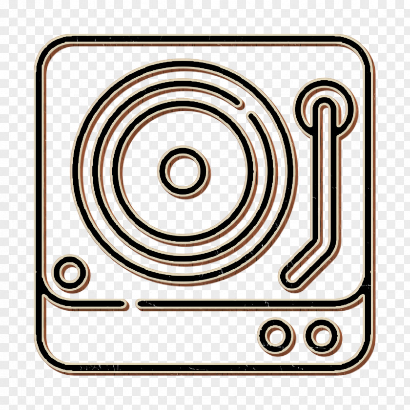 Turntable Icon Summer Party Recorder Player PNG