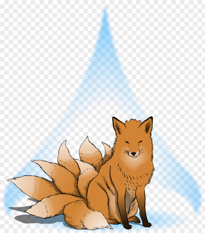 Kitsune Nine Tailed Fox Whiskers Red Cat Clip Art Illustration PNG