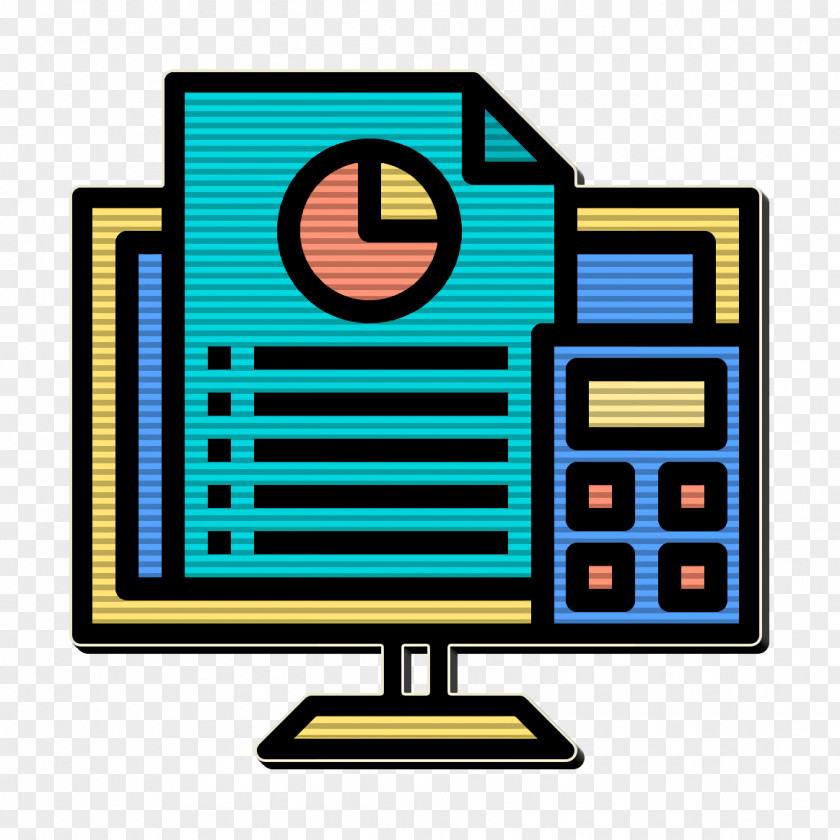 Accounting Icon System Digital Service PNG