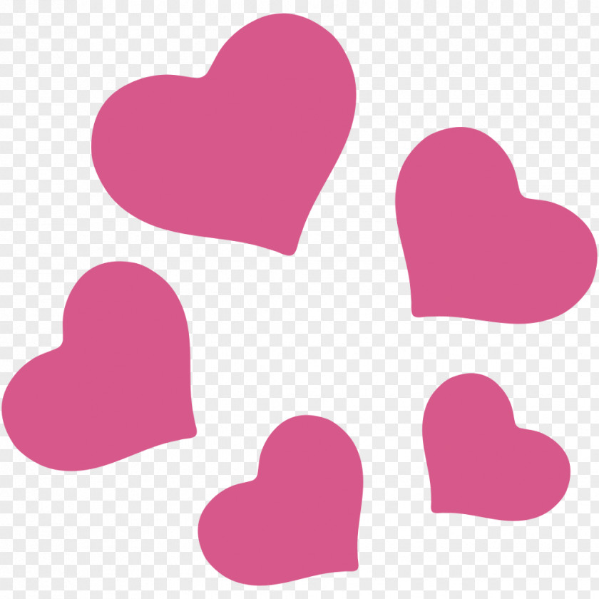 Hearts Emoji Heart Unicode Android PNG