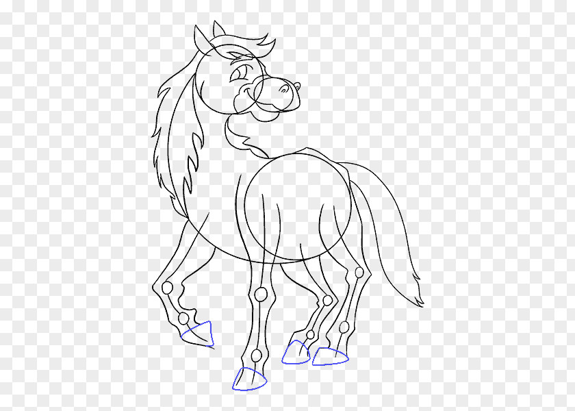 Horse Drawing By Cartoon PNG