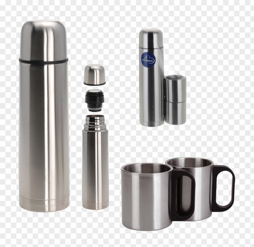 Vacuum-flask Thermoses Stainless Steel Plastic Mug PNG