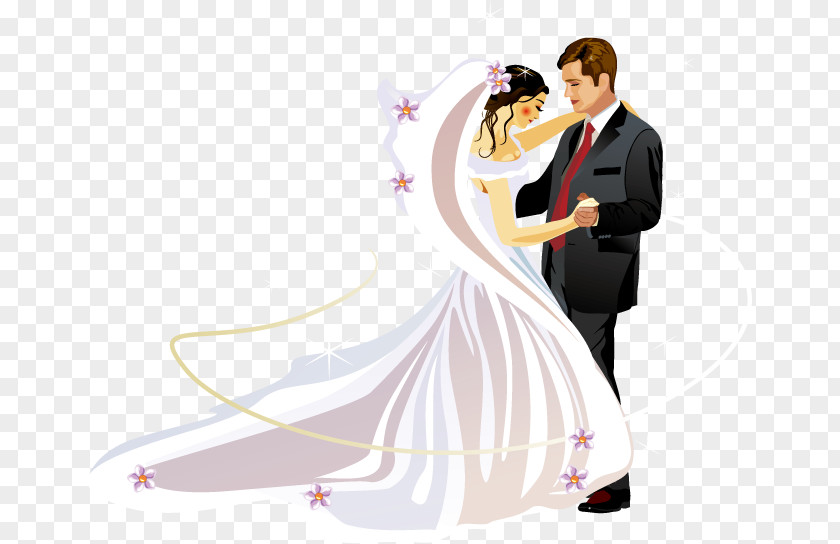 Vector Bride And Groom Wedding FIG. Bridegroom Clip Art PNG
