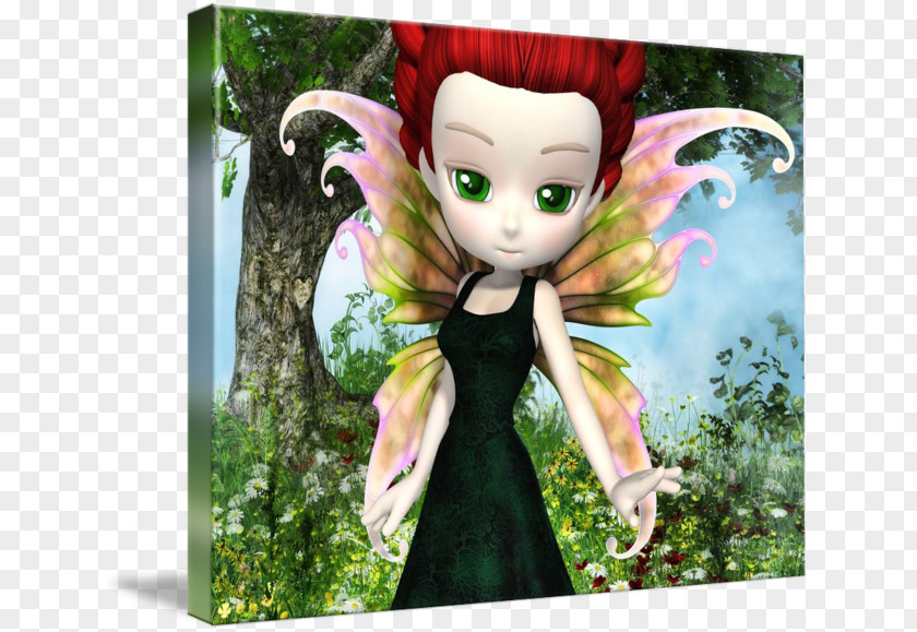 Fairy Gallery Wrap Canvas Art Doll PNG