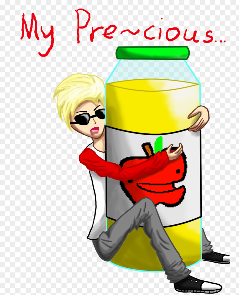 Juice Apple Character Clip Art PNG