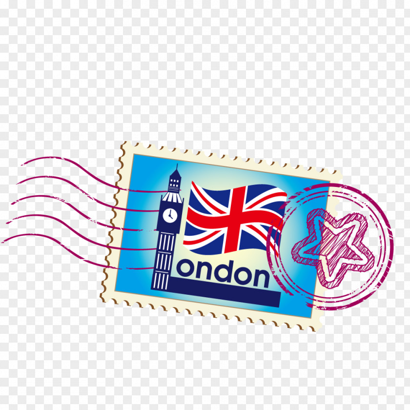 Vector Sticker England London Royalty-free Postage Stamp Stock Photography PNG