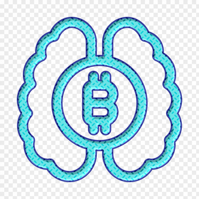 Bitcoin Icon Cryptocurrency Brain PNG