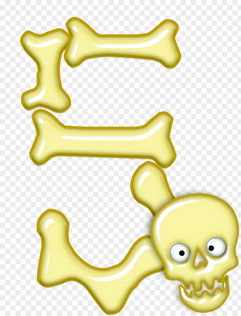 Halloween Bone Alphabet Letter Font PNG
