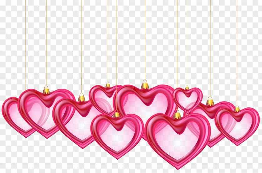 Hanging Hearts Decor Transparent Clip Art Into A Myth PNG