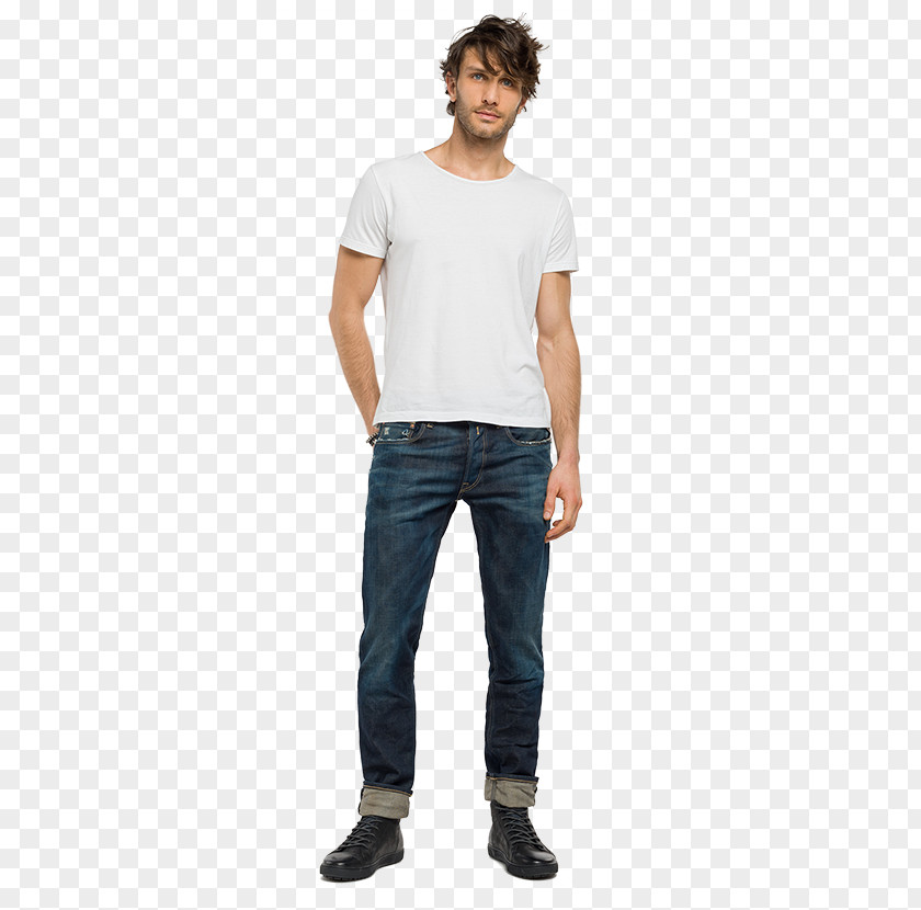Jeans T-shirt Replay Denim PNG