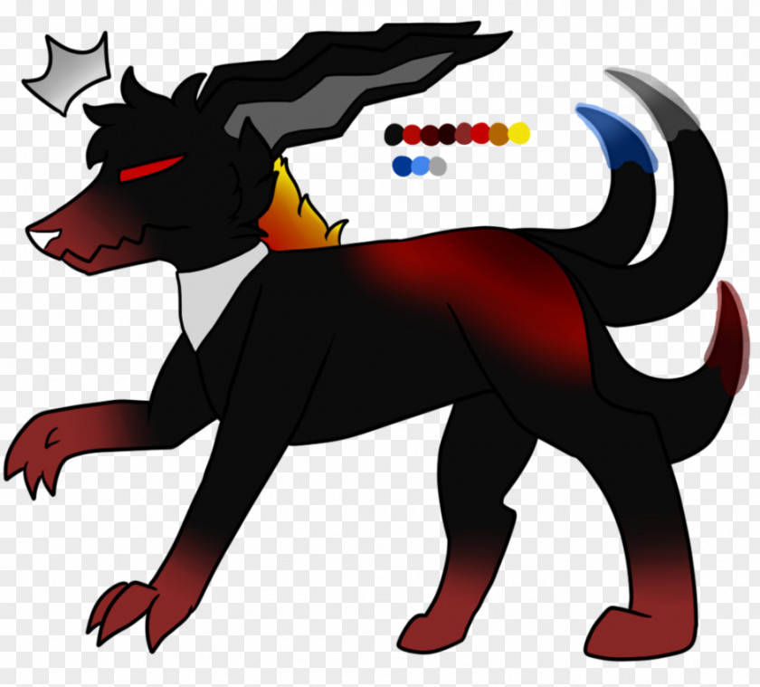 Painted Chicken Dog Horse Demon Clip Art PNG