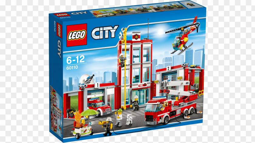 The Lego Movie Fire Station City Firefighter Toy PNG