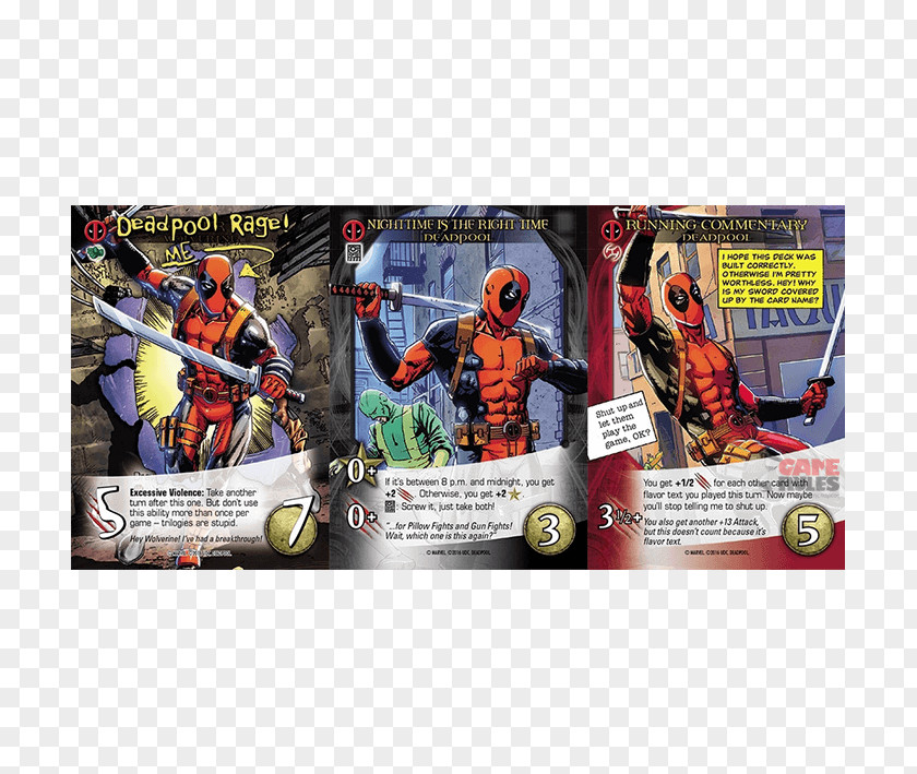 Legendary Wars Deadpool Deck-building Game Upper Deck Playing Card PNG