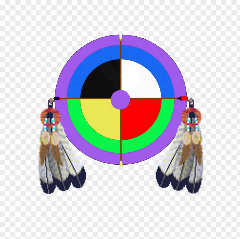 Native American Target Archery Circle Line Font PNG