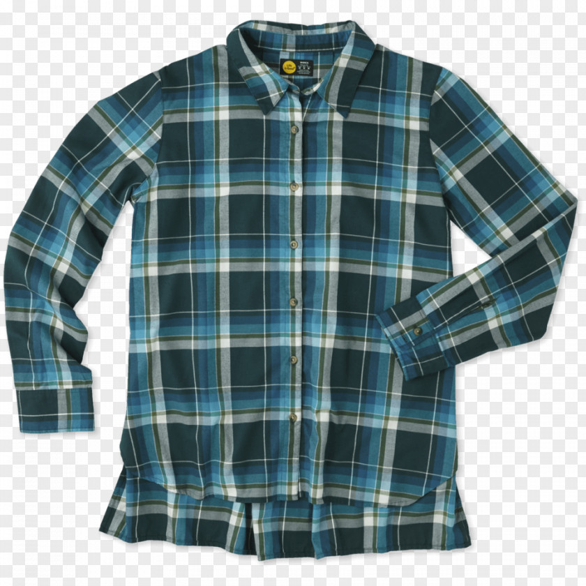 Plaid Long-sleeved T-shirt Flannel PNG