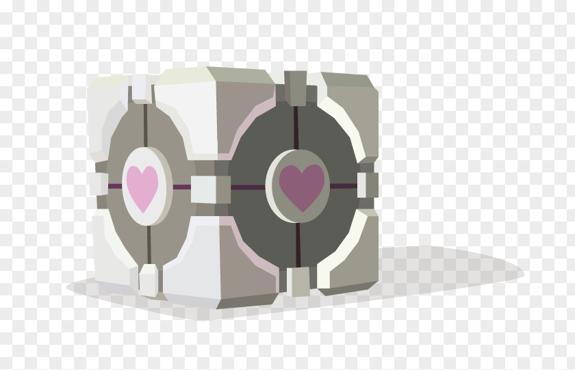 Portal Companion Cube Concept Art Industrial Design Artist PNG