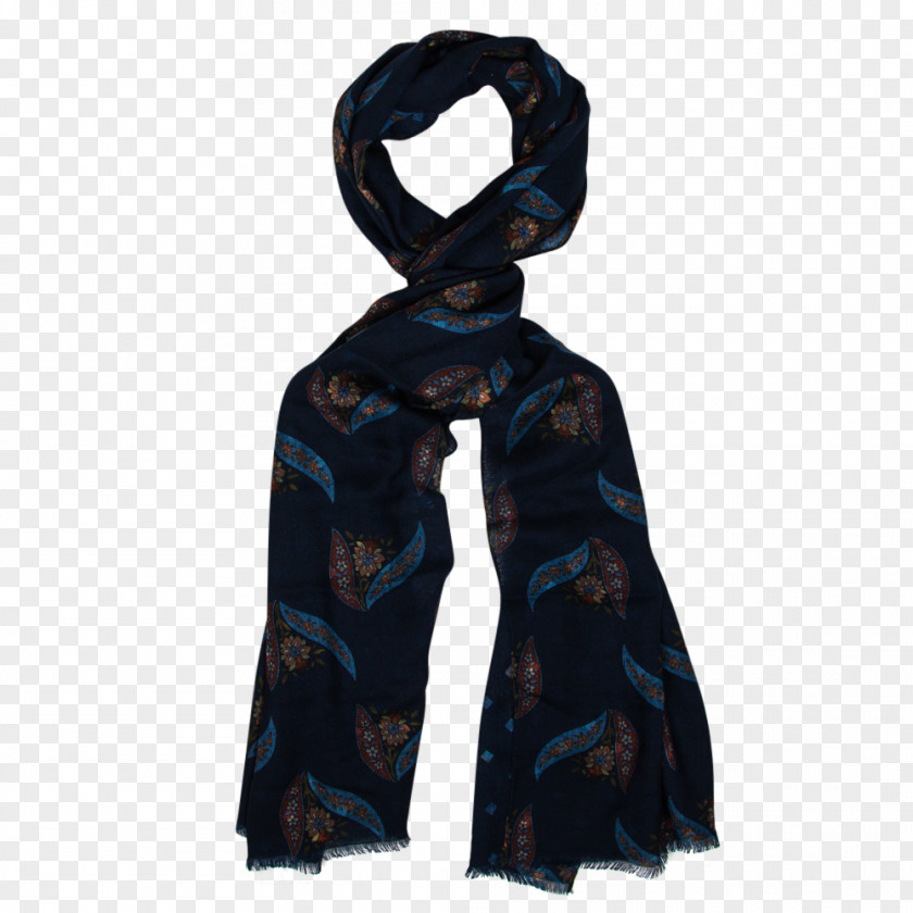 Watercolor Navy Scarf PNG