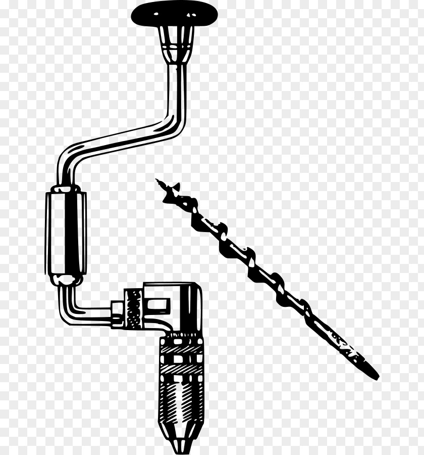 Black Drill Cliparts Bit Hand Clip Art PNG