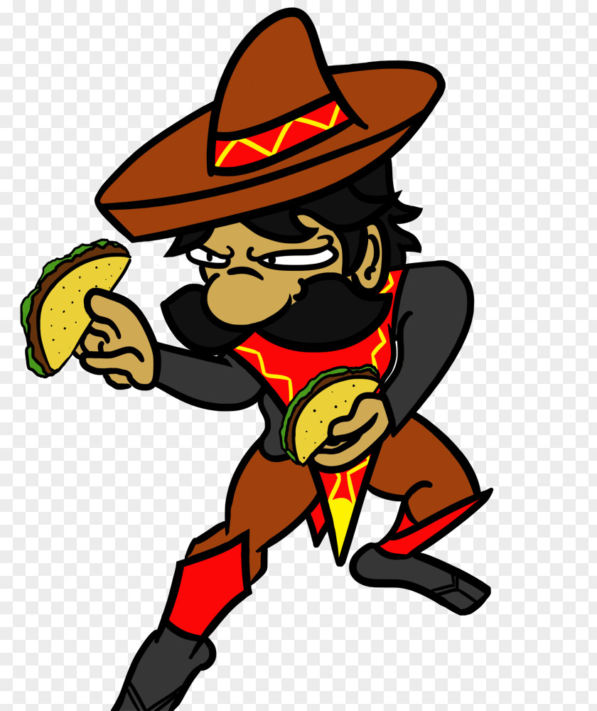 Cowboy Cartoon Mexican Cuisine Taco Sope Restaurant Mexico PNG