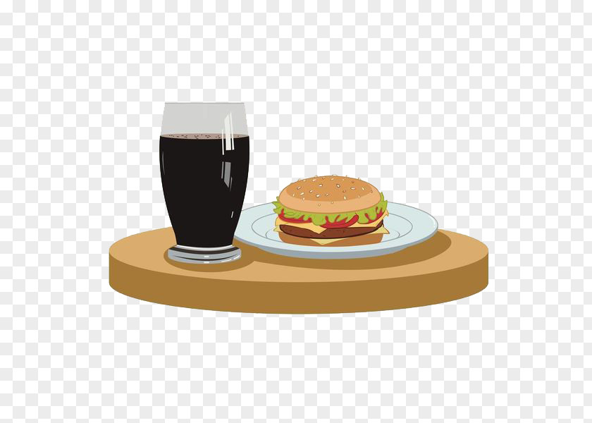 Hamburger Burger On Top Of The Board Hot Plate Sausage Dog French Fries PNG