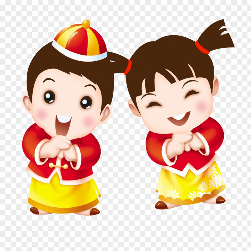 Chinese New Year Image Bainian JPEG Cartoon PNG
