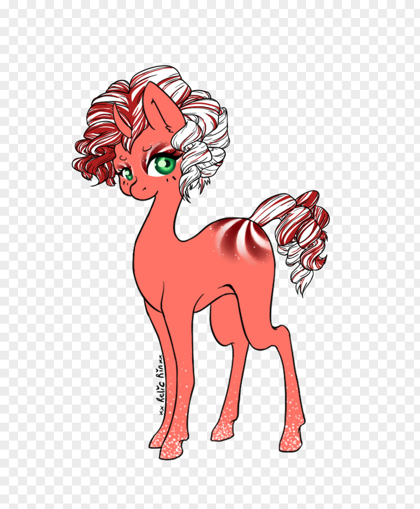 Christmas Pony Candy Canes Horse Clip Art Illustration Muscle Pattern PNG