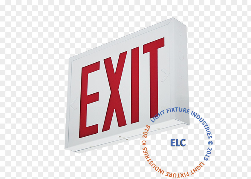 Hardwired Red LED Combo Exit Sign Emergency LightNew York City Light-emitting Diode SignageNew Housing LFI Lights PNG