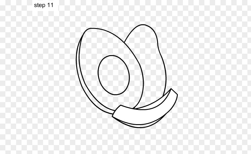 Avocado Drawing Line Art PNG