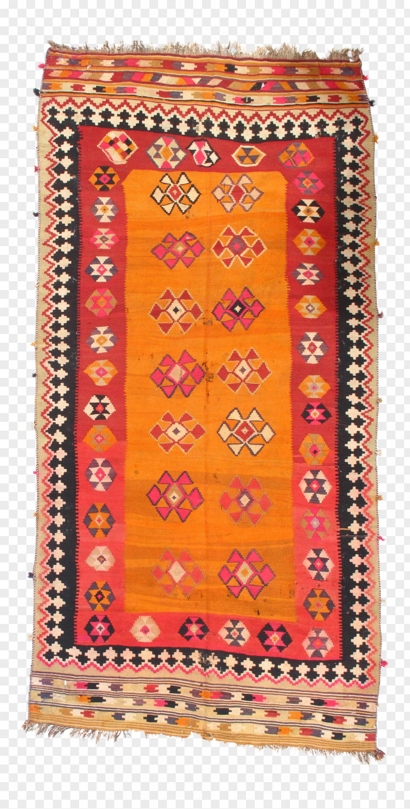Carpet Textile Rectangle Pattern Orange S.A. PNG