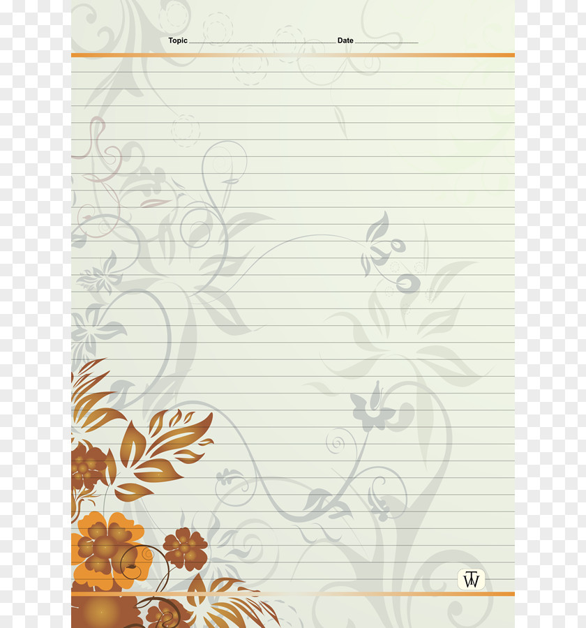 Flower Paper Pattern PNG