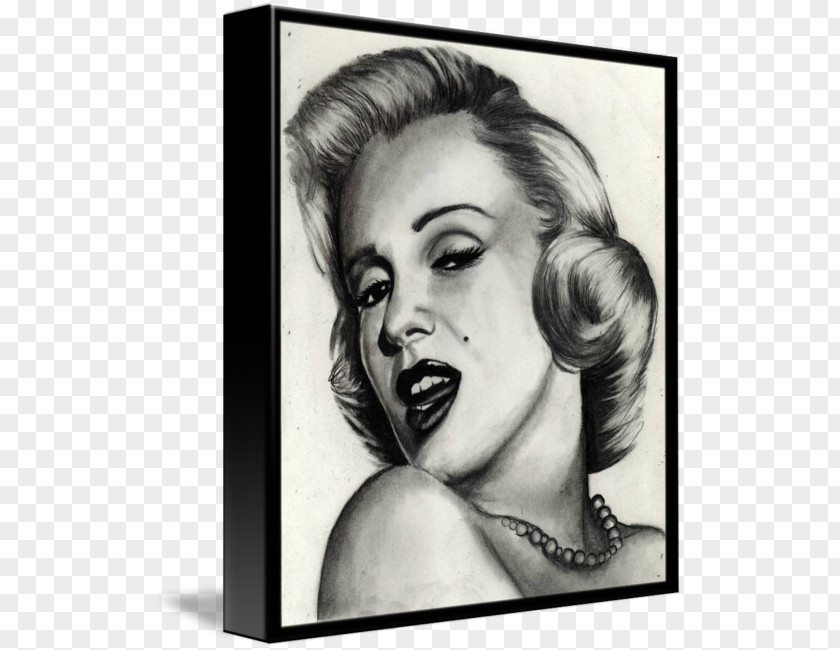 Marilyn Monroe Drawing Colored Pencil Sketch PNG