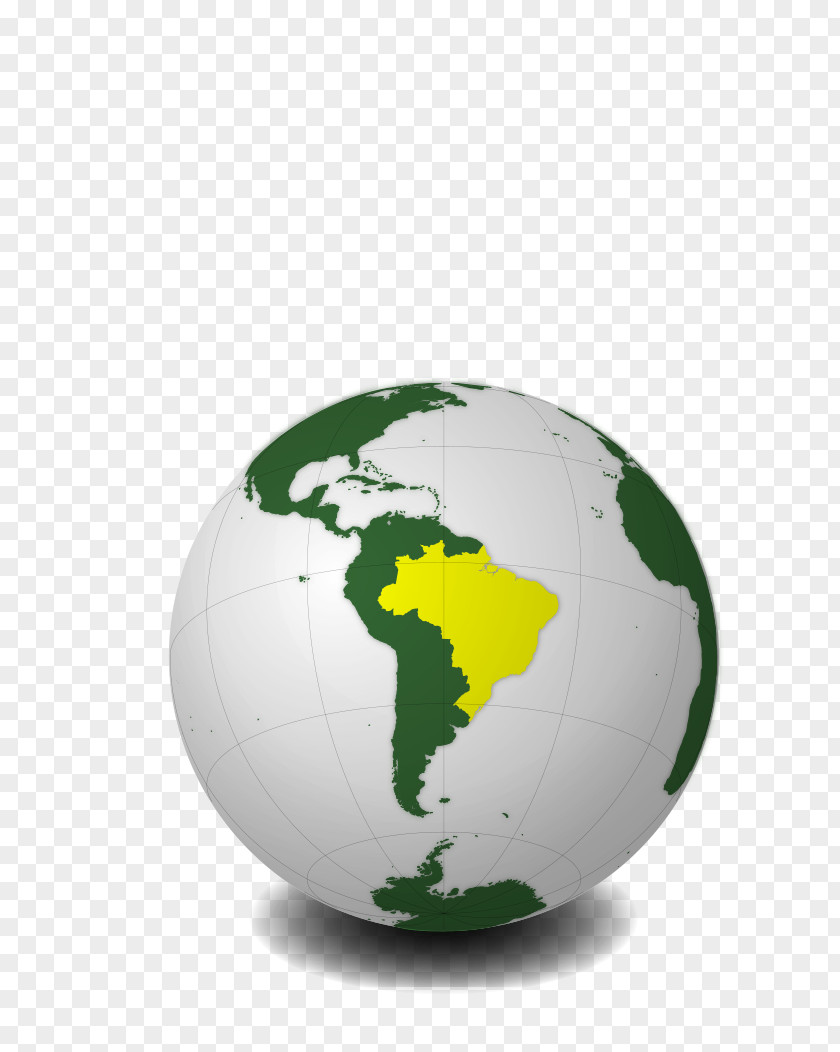 World Map South America Globe PNG