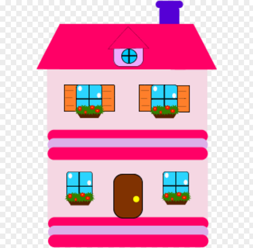 Brick House Clipart Dollhouse Toy Clip Art PNG