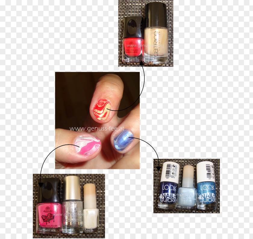 Water Marble Nail Polish Manicure Lipstick PNG