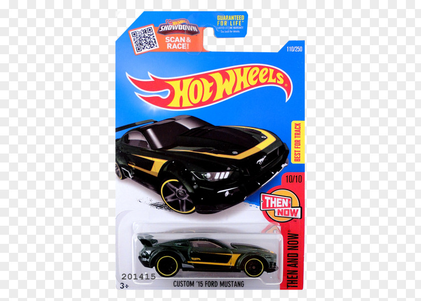 Hot Wheels Race Off Ford Custom Car 2015 Mustang F-Series PNG