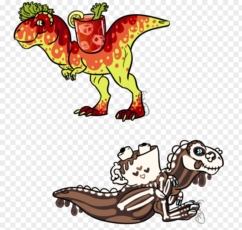 Sticker Temporary Tattoo Velociraptor Background PNG