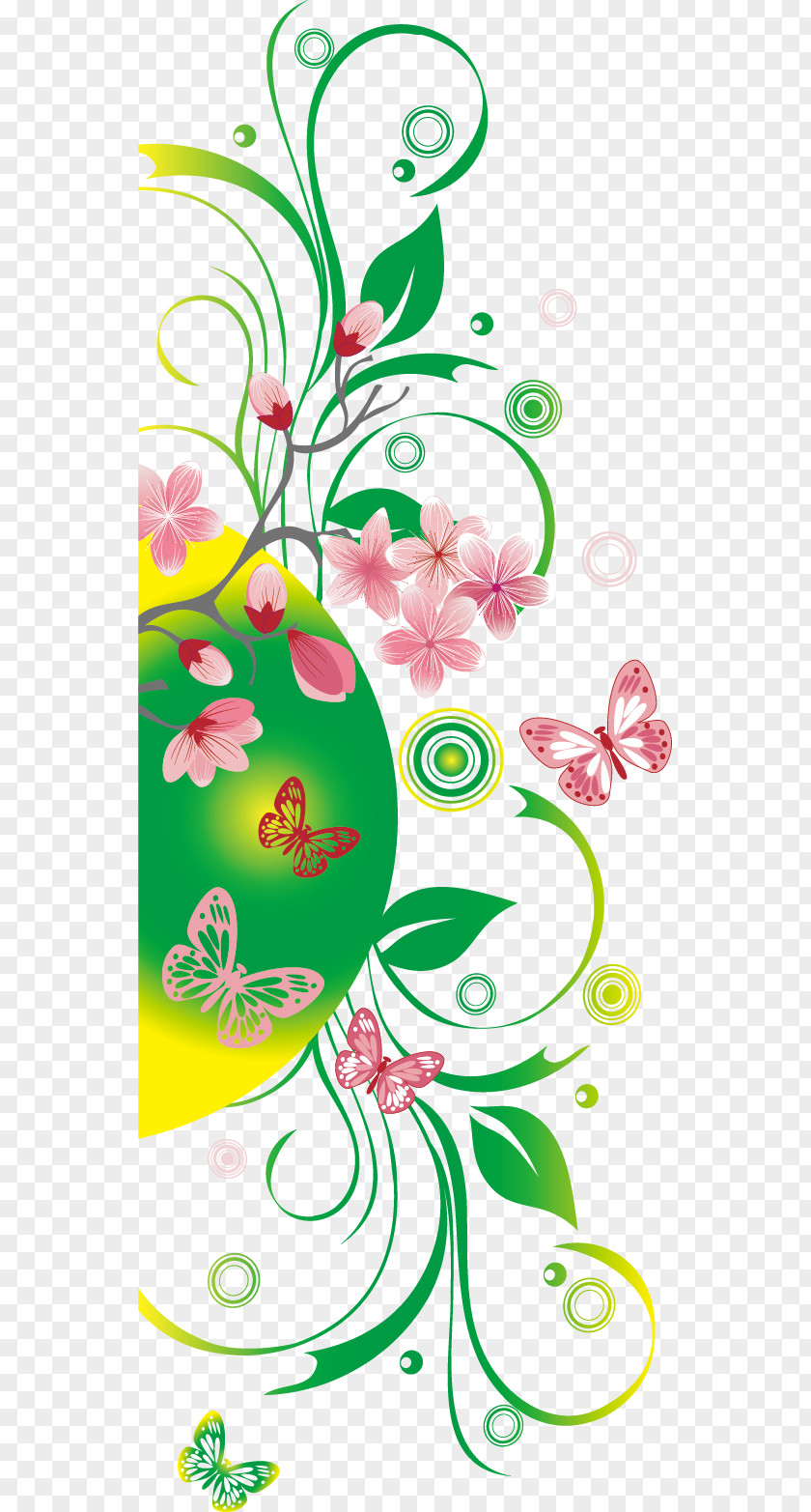 Cherry Blossom Pattern Drawing Cartoon PNG