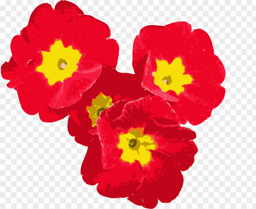 Flower Red Yellow Petal Purple PNG